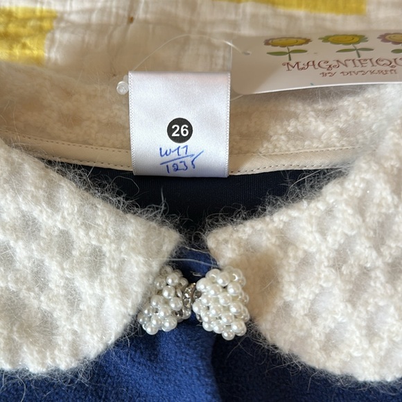 NEW Cute Bolero Cape for girls, size 26, US 4, color navy blue - Picture 6 of 6